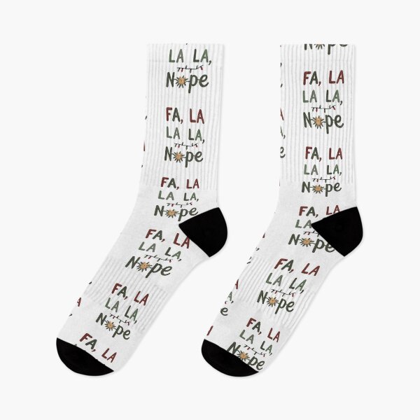 Item preview, Fa La La La Nope | Funny Sarcastic Holiday Quote designed and sold by Katedesignz.