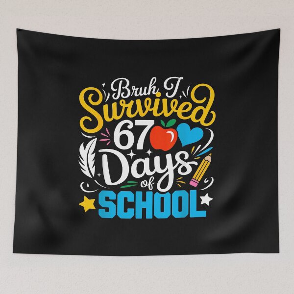 Item preview, Bruh I Survived 67 Days Of School Six Seven Meme Teacher designed and sold by facegm.