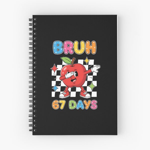 Item preview, Bruh 67 Days Dabbing Apple Student Squad Funny Kids 6 7 Meme designed and sold by facegm.