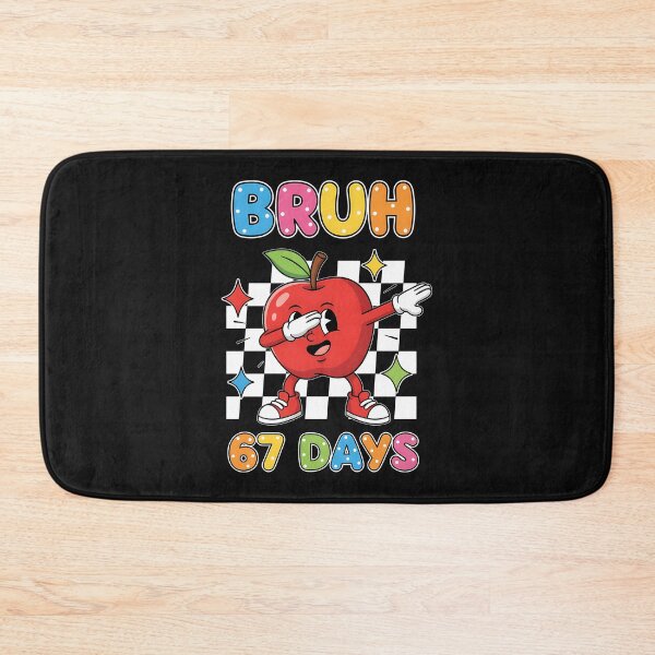Item preview, Bruh 67 Days Dabbing Apple Student Squad Funny Kids 6 7 Meme designed and sold by facegm.
