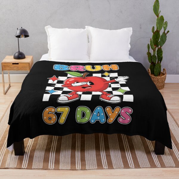 Item preview, Bruh 67 Days Dabbing Apple Student Squad Funny Kids 6 7 Meme designed and sold by facegm.