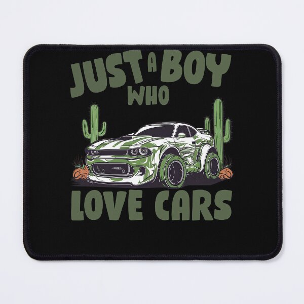 Item preview, Just a Boy Who Loves Muscle Cars T-Shirt designed and sold by LashondaGreen89.