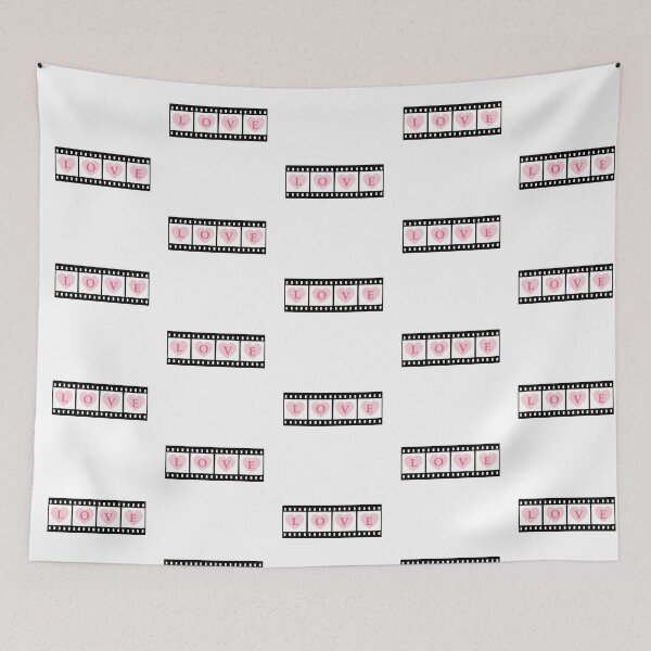 Item preview, Love at the movies - Pink hearts in  a Film Strip designed and sold by Star58.