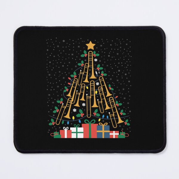 Item preview, Funny Christmas Trombone Player Xmas Tree Music Lover Santa designed and sold by VasilisLamArt.