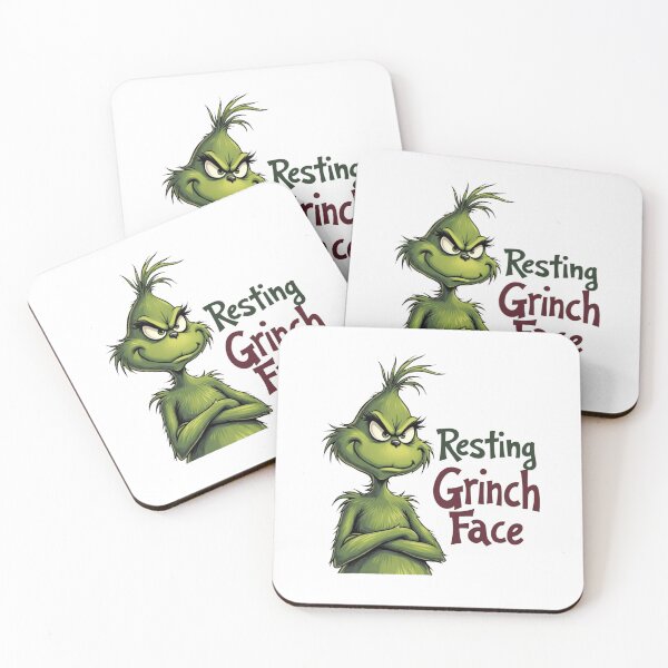 Item preview, Resting Grinch Face | Sarcastic Funny Christmas Quote designed and sold by Katedesignz.