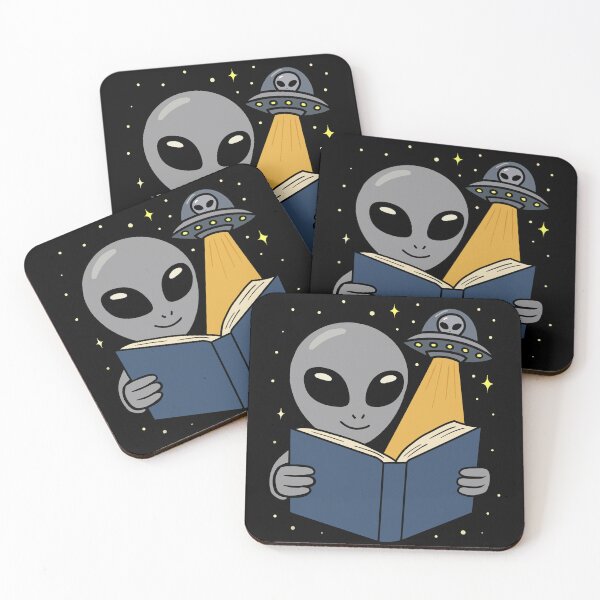 Item preview, Galactic Reader – Alien Bookworm in Space designed and sold by JoRealm.