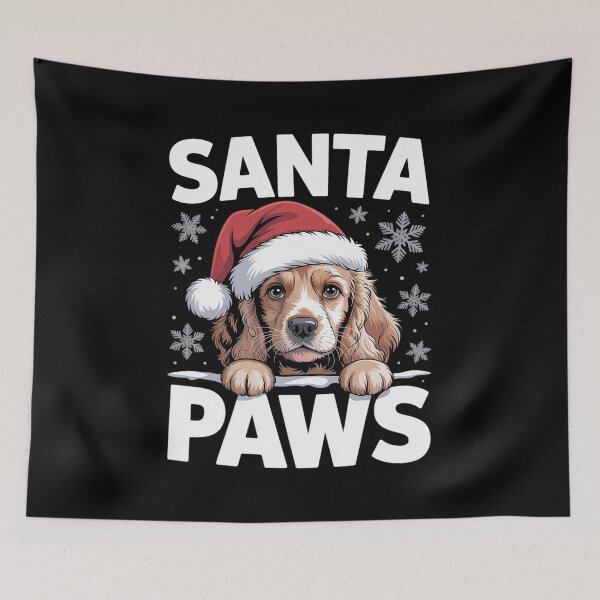Item preview, Funny American Cocker Spaniel Christmas Lights Tree Dog designed and sold by DrewLeuschke.