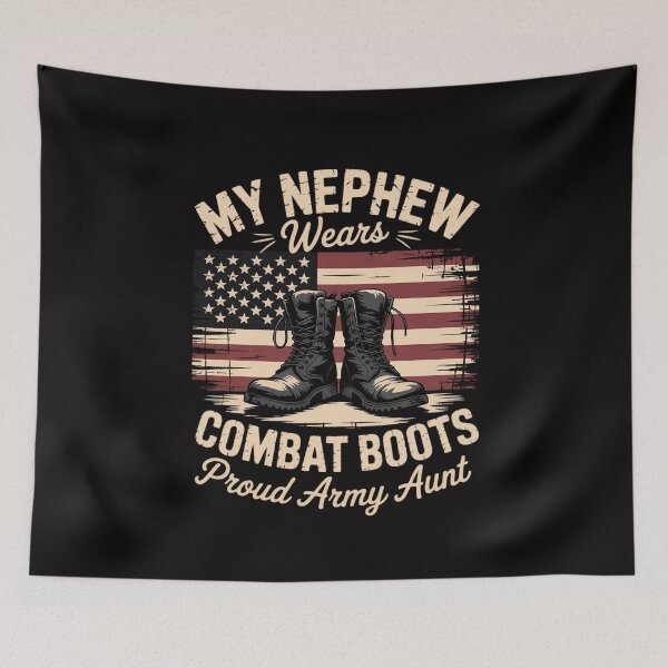 Item preview, My Nephew Wears Combat Boots Proud Army Aunt Veteran designed and sold by MuteElevent.