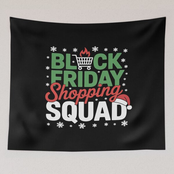 Item preview, Friday Shopping Squad Christmas Black Shopping Family Group designed and sold by khorbiasieno.
