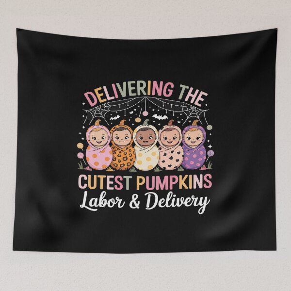 Item preview, Halloween Delivering Cutest Pumpkins Labor & Delivery Nurse designed and sold by ToggleBet.