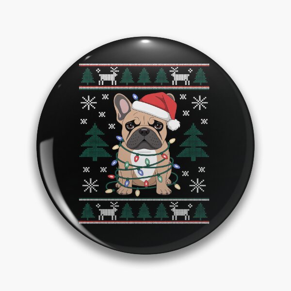 Item preview, Frenchie Dog Santa French Bulldog Christmas designed and sold by VasilisLamArt.