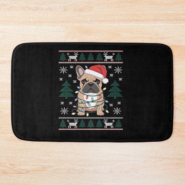 Item preview, Frenchie Dog Santa French Bulldog Christmas designed and sold by VasilisLamArt.