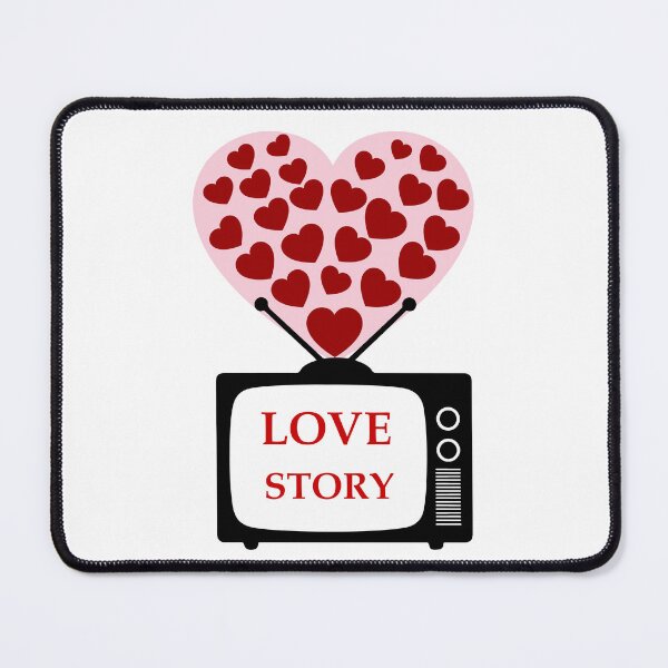 Item preview, TV  Rom Com Love Story with Red and Pink Hearts designed and sold by Star58.