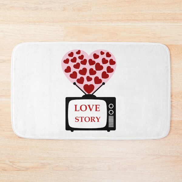 Item preview, TV  Rom Com Love Story with Red and Pink Hearts designed and sold by Star58.