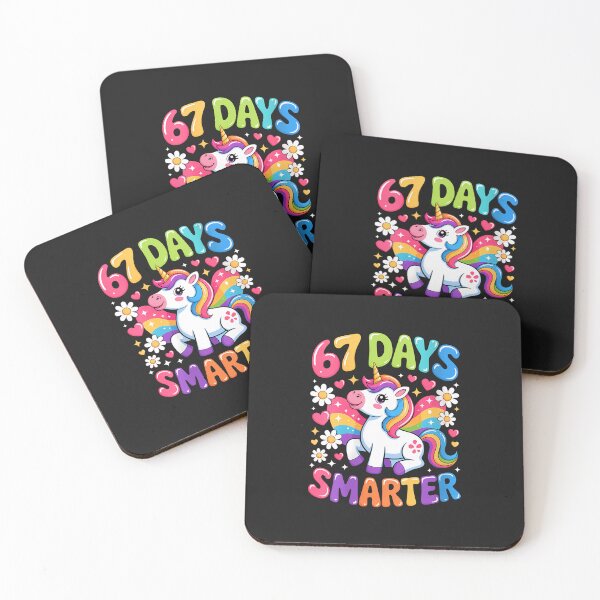 Item preview, Womens 67 Days Smarter Unicorn Rainbow 67Th Day Of School Magical designed and sold by diyoor.
