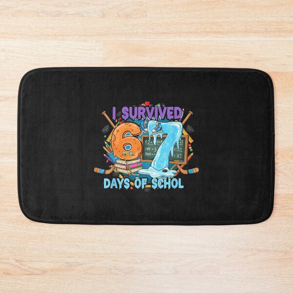 Item preview, Funny Hockey Saying Survived 67 Days Of School designed and sold by diyoor.