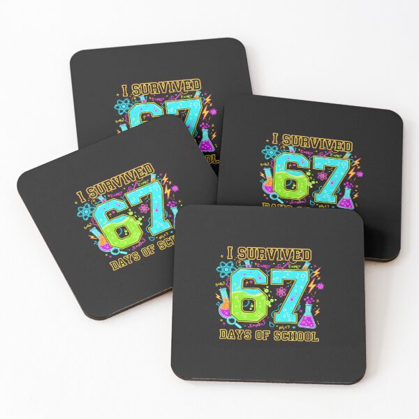 Item preview, I Survived 67 Days Of School Funny 67 Meme Retro Science designed and sold by diyoor.