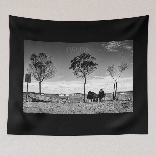 Item preview, Australian Moments – Pause by the Water Black and White Photography designed and sold by Michael van der Hoorn.
