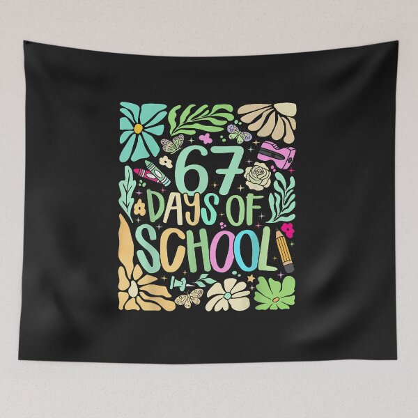 Item preview, Groovy Retro Boho Flower 67 Days Of School Teacher Student designed and sold by diyoor.