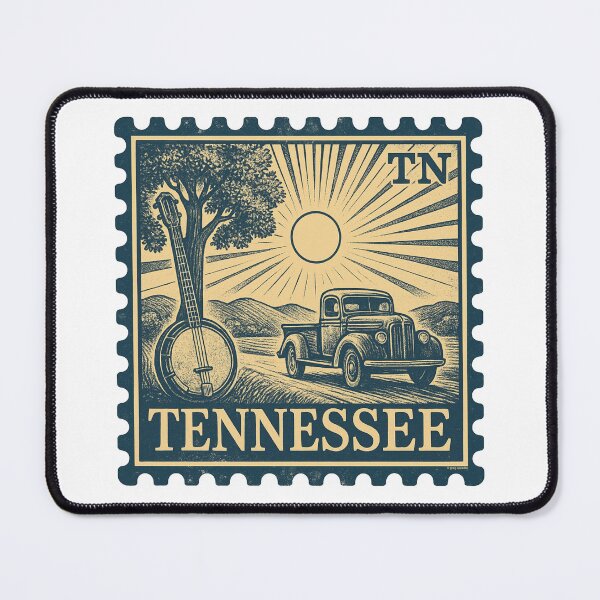 Item preview, Tennessee Vintage Stamp Design - Strings & Steel designed and sold by Automotive Art by Greg.