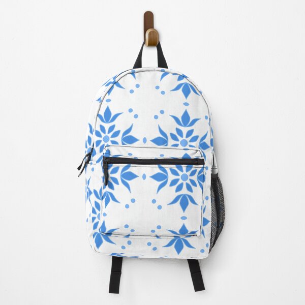 Item preview, Simple Blue and White Mediterranean Tile Motif designed and sold by Siteehaa.