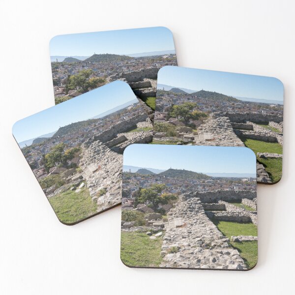 Item preview, Ancient Fortress Ruins Overlooking Modern City Plovdiv designed and sold by Georgia Mizuleva.