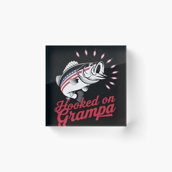 Item preview, Mens Hooked on Grampa Fisherman American Flag Pattern Raglan designed and sold by LegendsArt75.