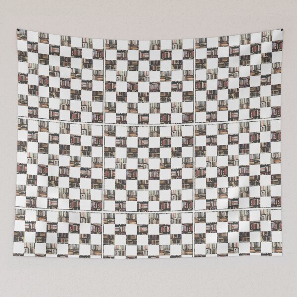 Item preview, The Geometry of Knowledge Book Library Checkerboard Pattern designed and sold by PVTCreations.