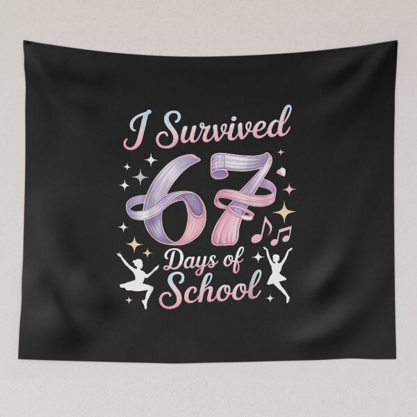 Item preview, I Survived 67 Days Of School - Funny Teachers Students Dance designed and sold by diyoor.