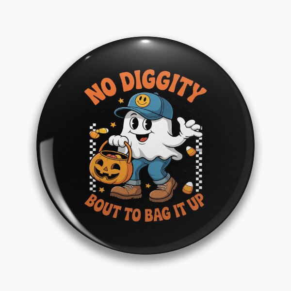 Item preview, Halloween Ghost No Diggity Bout to Bag it Up designed and sold by SnackPAC.