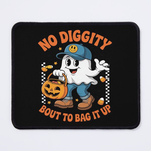 Item preview, Halloween Ghost No Diggity Bout to Bag it Up designed and sold by SnackPAC.