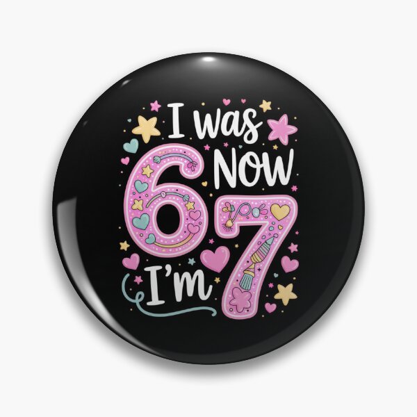 Item preview, I Was 6 Now I'm 7 Funny 7 Year Old Birthday Girl  designed and sold by AnitaBice.