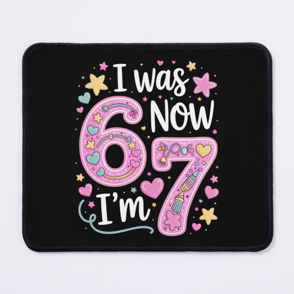 Item preview, I Was 6 Now I'm 7 Funny 7 Year Old Birthday Girl  designed and sold by AnitaBice.