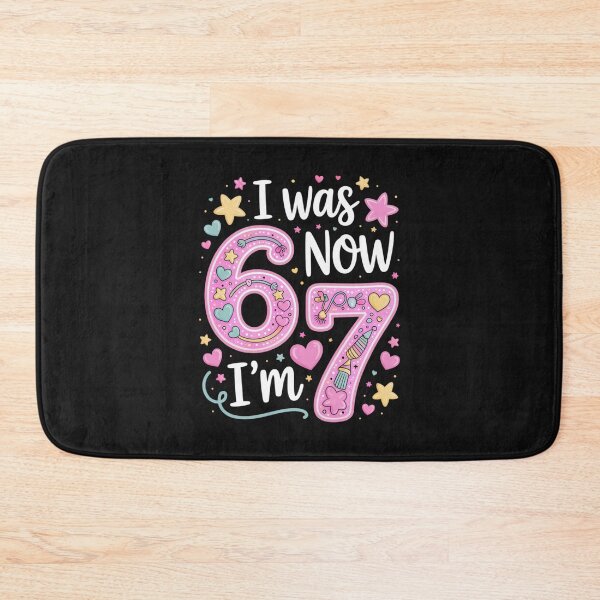 Item preview, I Was 6 Now I'm 7 Funny 7 Year Old Birthday Girl  designed and sold by AnitaBice.