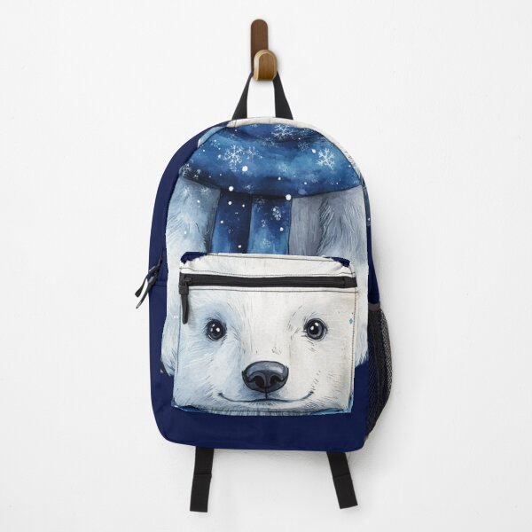 Item preview, Winter Polar Bear with Blue Scarf Design designed and sold by NotasCreativa.