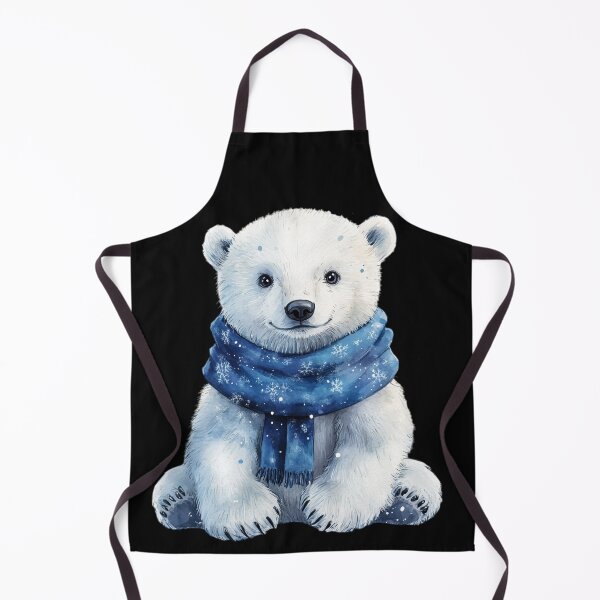 Item preview, Winter Polar Bear with Blue Scarf Design designed and sold by NotasCreativa.