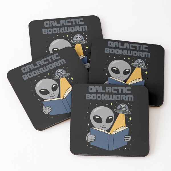 Item preview, Galactic Bookworm – Alien Bookworm in Space designed and sold by JoRealm.