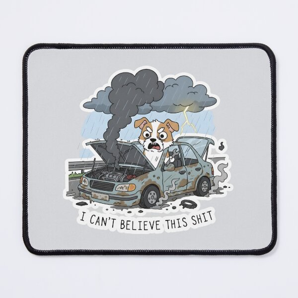 Item preview, I can't believe this - Frustrated Puppy - Bad Day designed and sold by DiverPlay.