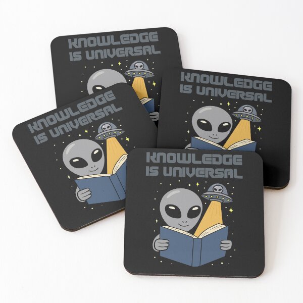Item preview, Knowledge Is Universal – Alien Bookworm in Space designed and sold by JoRealm.