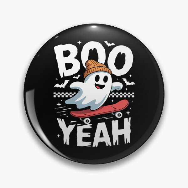 Item preview, Halloween Ghost Skateboard Boo Yeah designed and sold by LittleDame.