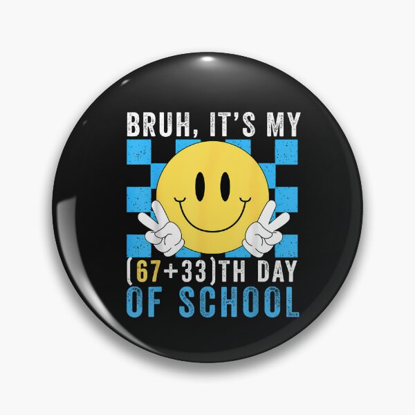 Item preview, Bruh It'S My 67Th Day Of School Happy Smile Face Retro Boys designed and sold by TalalosART.