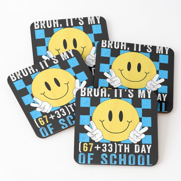 Item preview, Bruh It'S My 67Th Day Of School Happy Smile Face Retro Boys designed and sold by TalalosART.