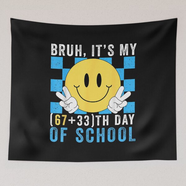 Item preview, Bruh It'S My 67Th Day Of School Happy Smile Face Retro Boys designed and sold by TalalosART.