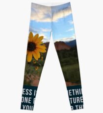 Flower Quotation (Jim Rohn) Leggings