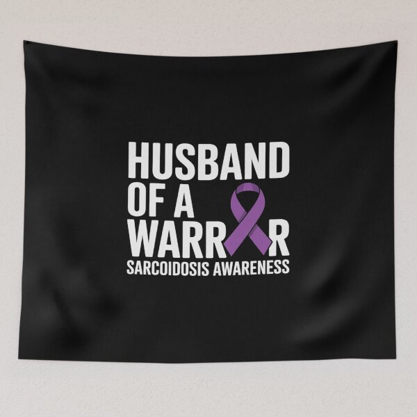 Item preview, Mens Husband of a Warrior Sarcoidosis Awareness Premium designed and sold by GaryPacheco6.