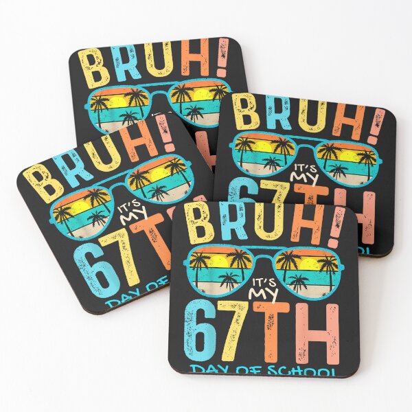 Item preview, Bruh It'S My 67Th Day Of School Teachers Boys Retro Glasses designed and sold by TalalosART.