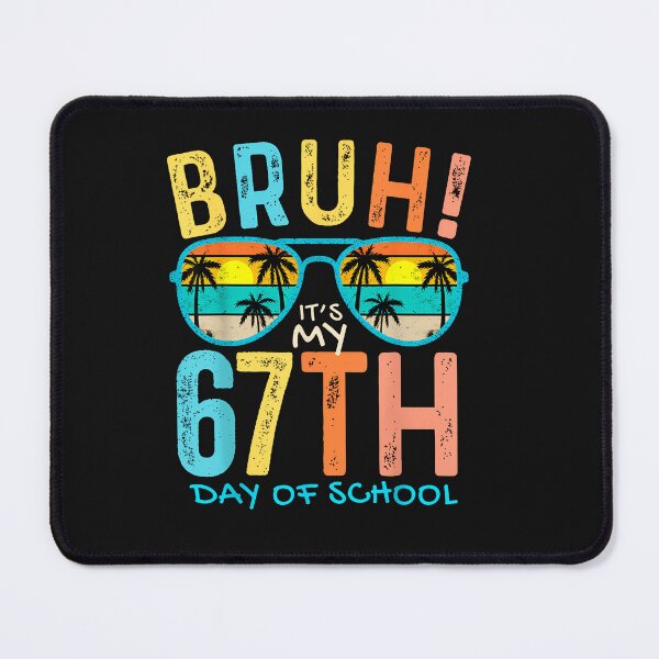 Item preview, Bruh It'S My 67Th Day Of School Teachers Boys Retro Glasses designed and sold by TalalosART.