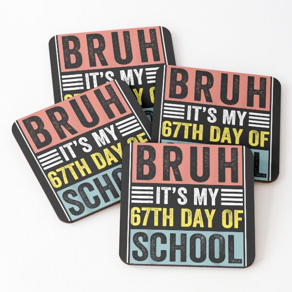 Item preview, Bruh It'S My 67Th Day Of School Teachers Boys Retro Glasses designed and sold by TalalosART.