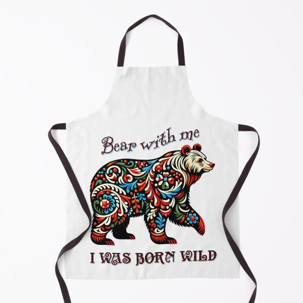 Item preview, Bear with me I was born wild designed and sold by Stencil Crafts.