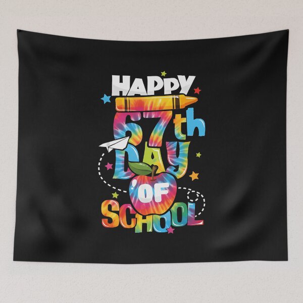 Item preview, Happy 67Th Day Of School 67 Meme Tie Dye 6 7 Funny Six Seven designed and sold by TalalosART.